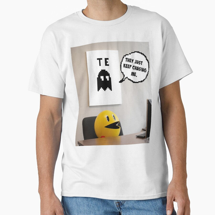 Pac Man Therapy They Keep Chasing Me Gamer Meme by OwlStudioshop