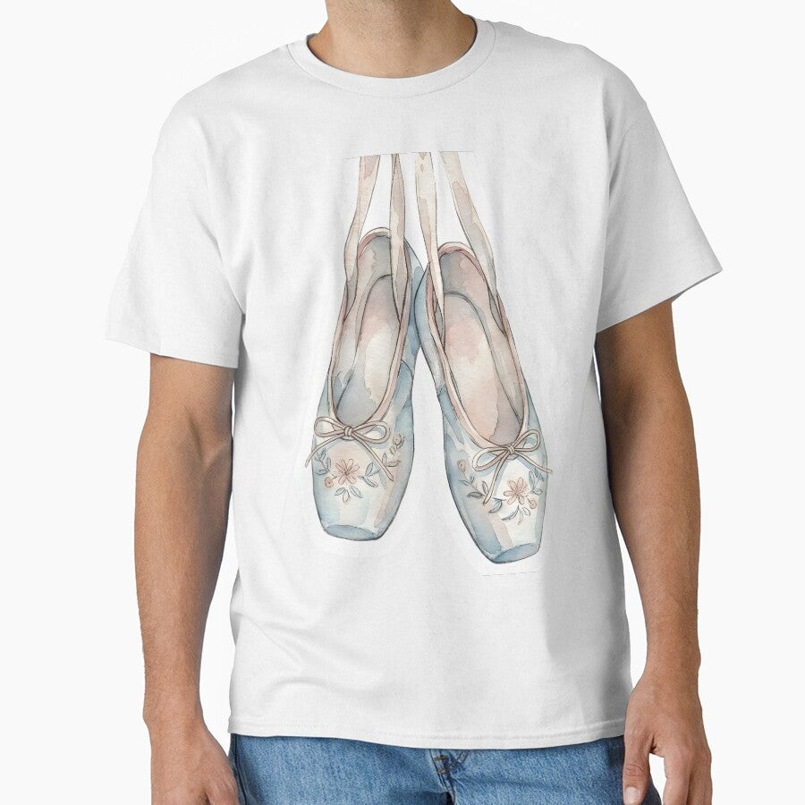 Hanging Ballet Slippers Watercolor Coquette by Strip to Stick