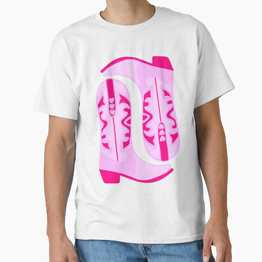 Preppy pink cowboy boots by SUUSCK ★