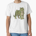 Mossy Tiger Green Floral Nature Spirit with Mushrooms by Magnificent Lizard