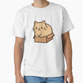 Loaf Cat in a Box – Kawaii Chubby Cat Sticker by Tripconic