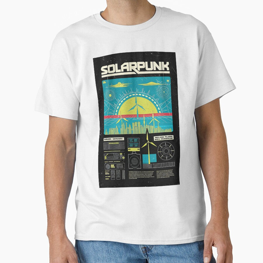 Solarpunk: City Ringed by Wind Farms by Raw-Ink