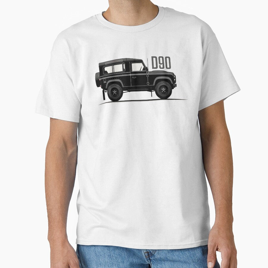 D90 Vintage 4x4 Side Profile by blackdogshop