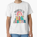 Cute colorful rainbow Promoted to big sister, pregnancy by FamilyGlowStore