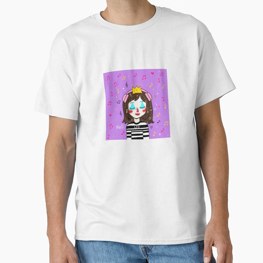 Mime Leo with pink headphones by BunnySoftArt