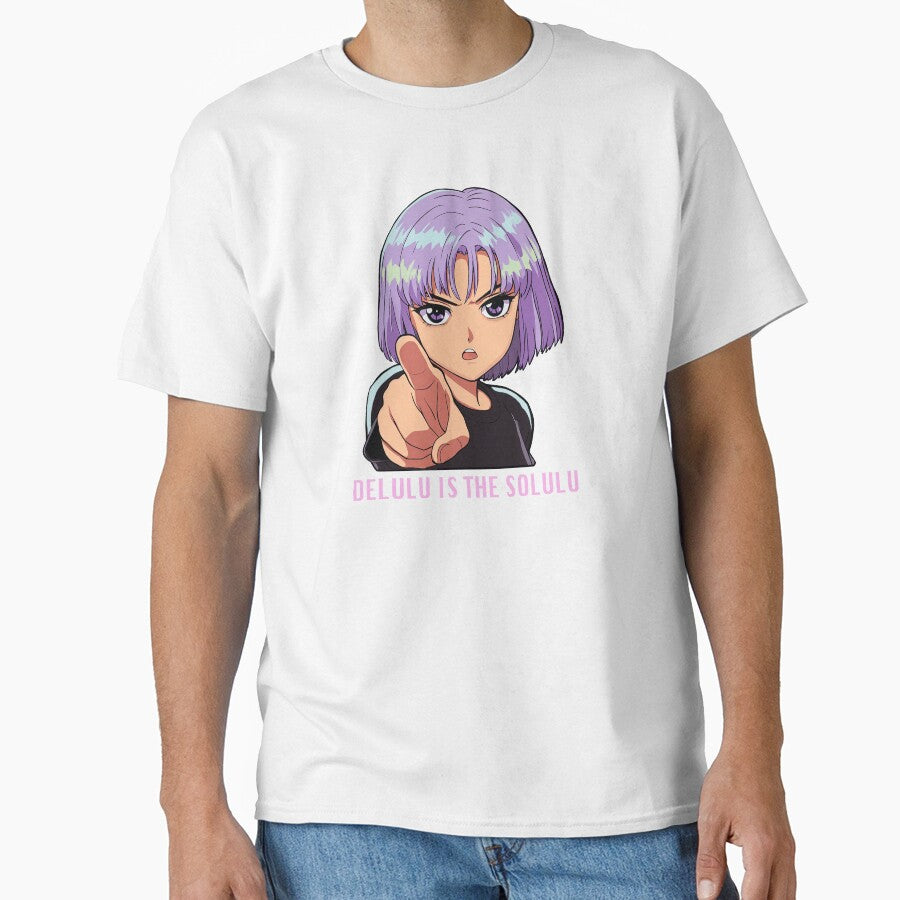 Delulu Is The Solulu Funny Cartoon Girl Sticker by MariaTsy
