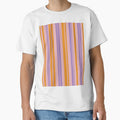 Vertical Stripes Retro Modern Pattern Lavender Orange Pink by kierkegaard