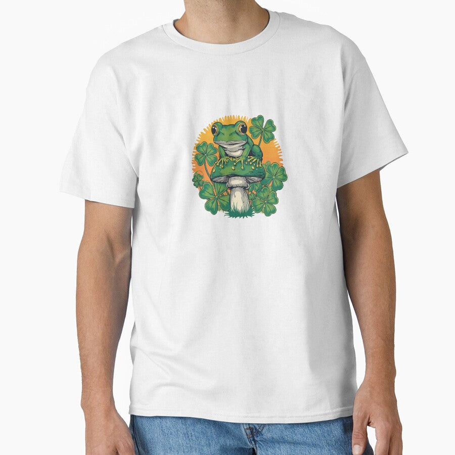 St. Patricks Day Frog on Toadstool by Retro-Bloom
