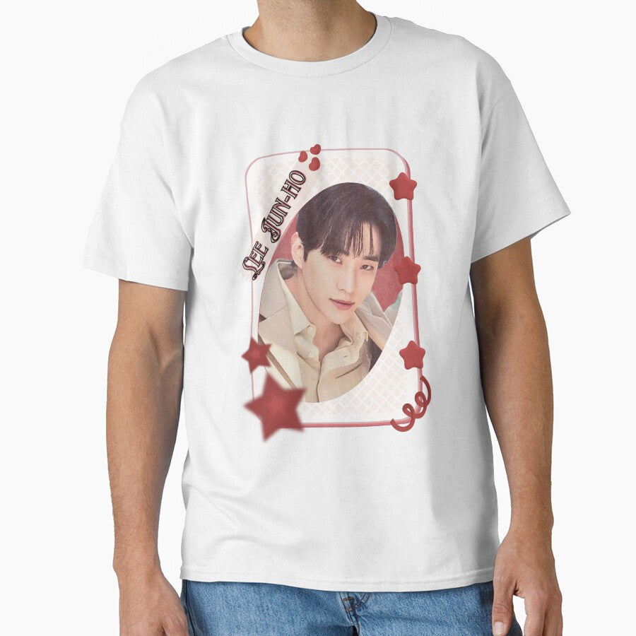 Lee Jun-ho Korean actor Kdrama fanart Entertainment Asian actor Card Red Aesthetic Collage Design by AJUNICE STUDIO