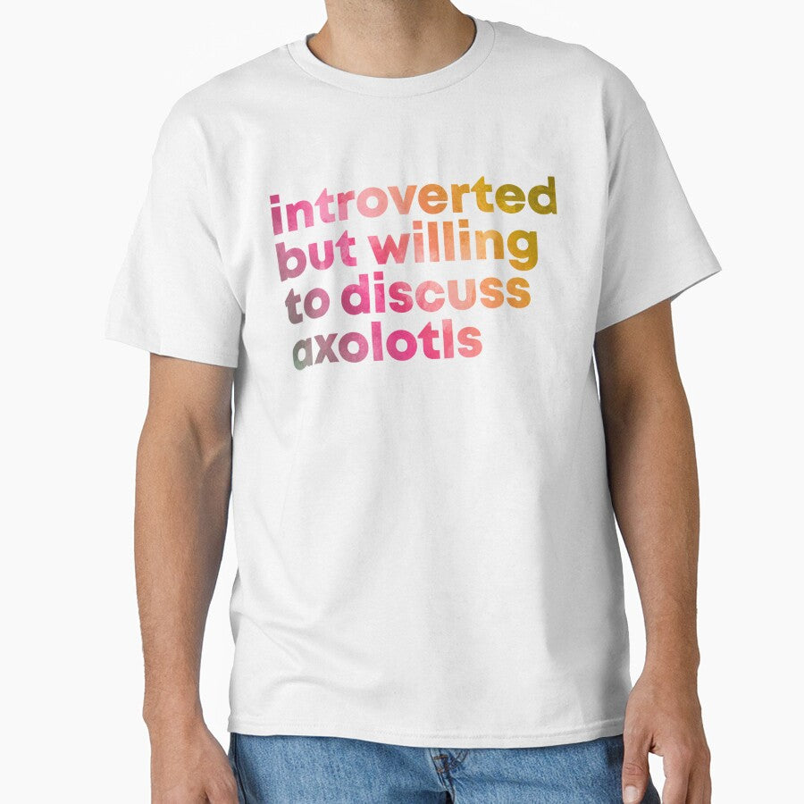 axolotl design introverted but willing to discuss axolotls in watercolor by Jaslyndizon