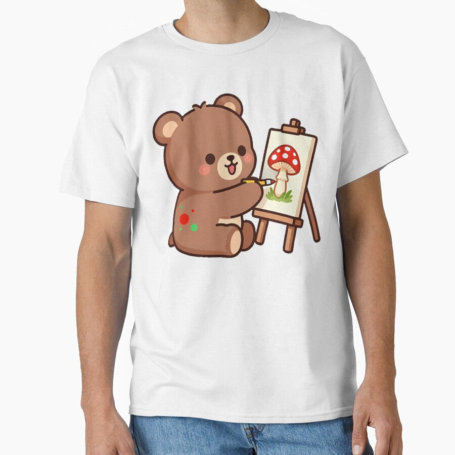 Bear Cub Painting Mushroom by pumsquare