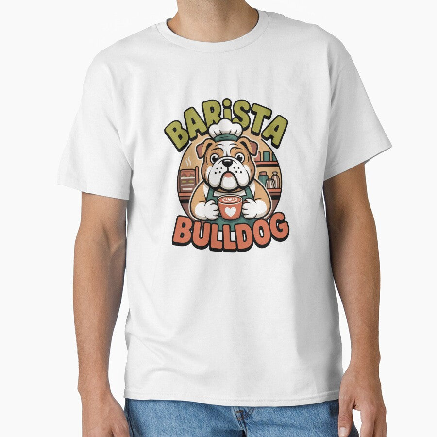 Barista Bulldog by LaurannaDesign