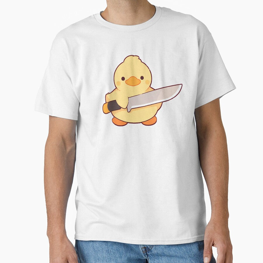 Cute Duck With Knife by SeraphineArts
