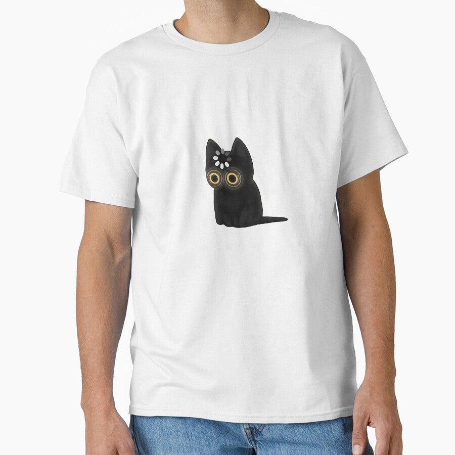 Cat charging brain cell empty head funny meme design by OH-MY-GOTH