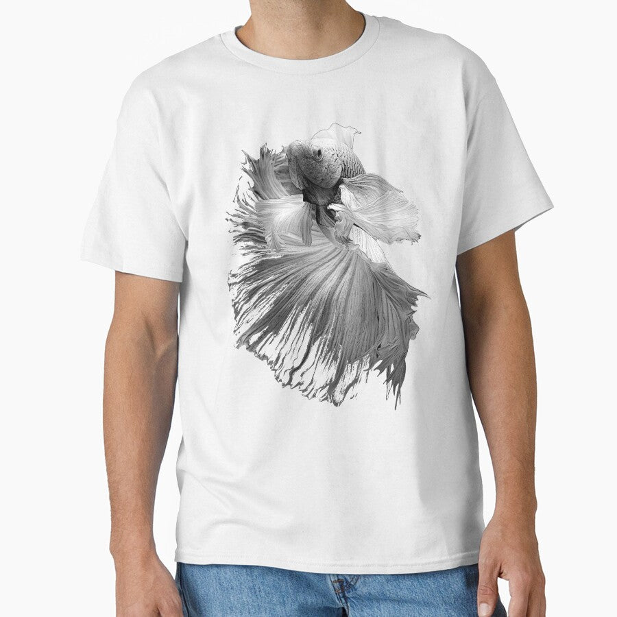 Elegant Betta Fish Black & White Fish Keeper by JRRTs