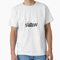 Slow Snail Minimalist Logo Tee by SurfGlitch