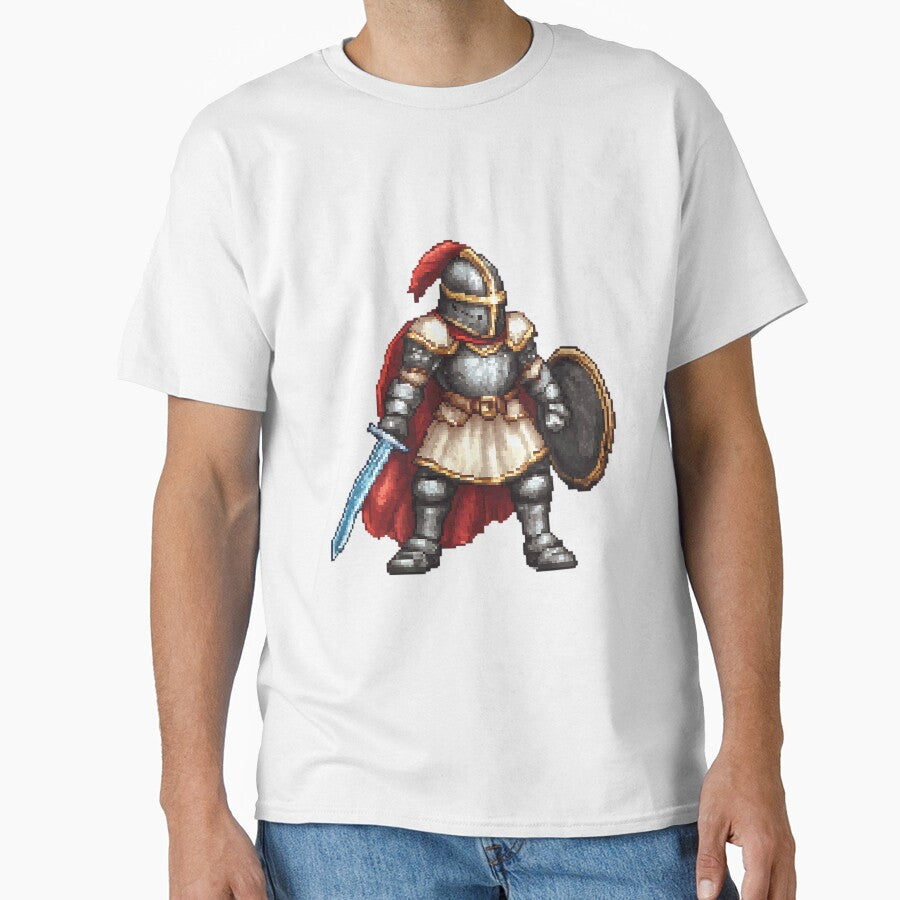Retro Pixel Art: 8-bit Knight by bapupa