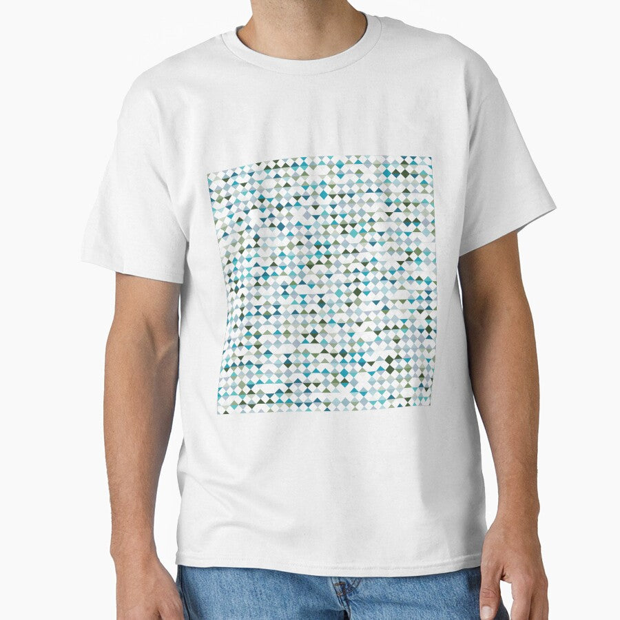 Green and blue diamond pattern by flamendes