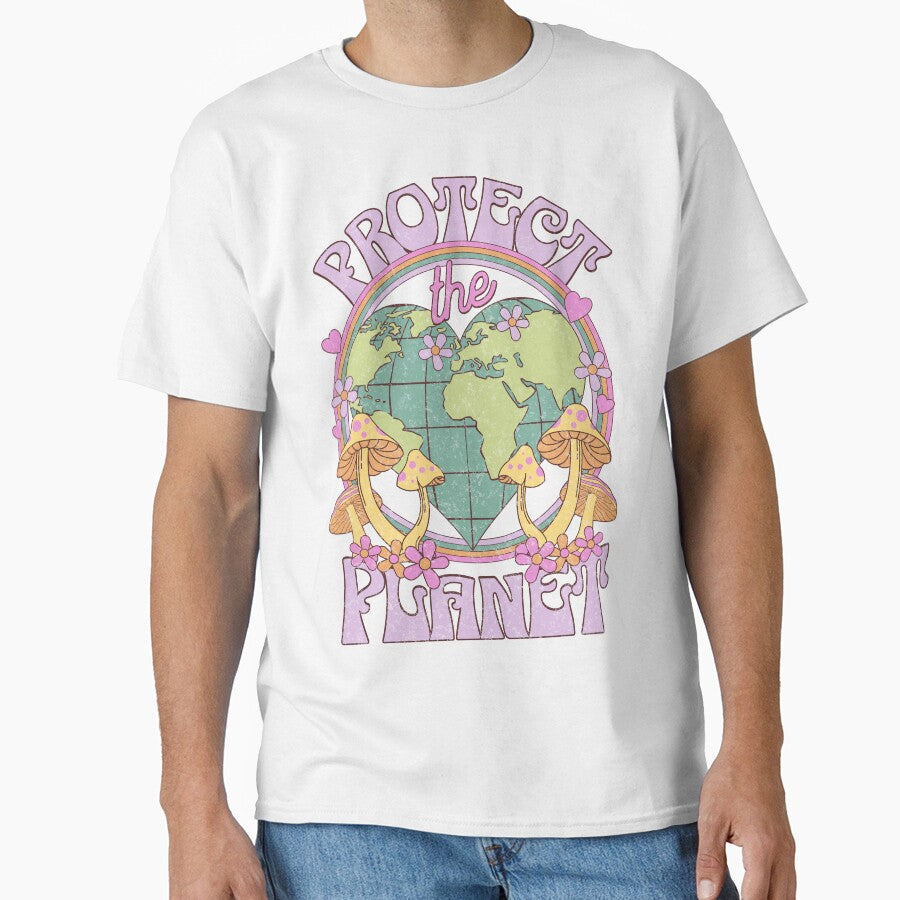 Protect the Planet Retro Earth Day by PUFFYP