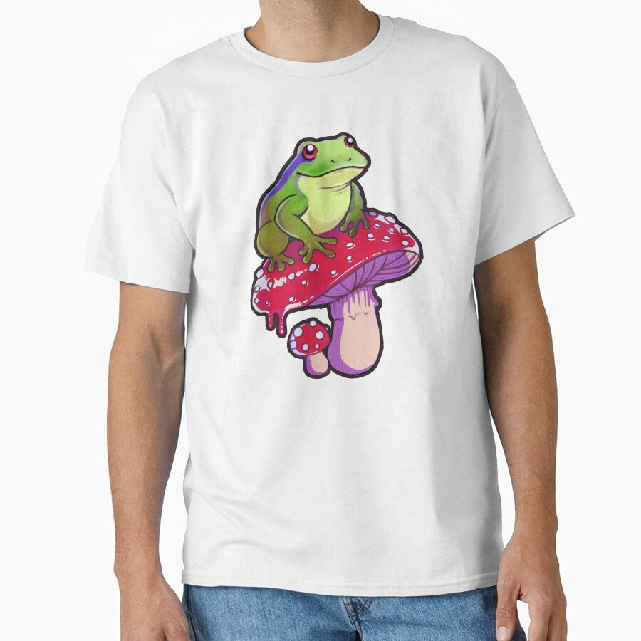 Frog on a Mushroom by Vinji-art