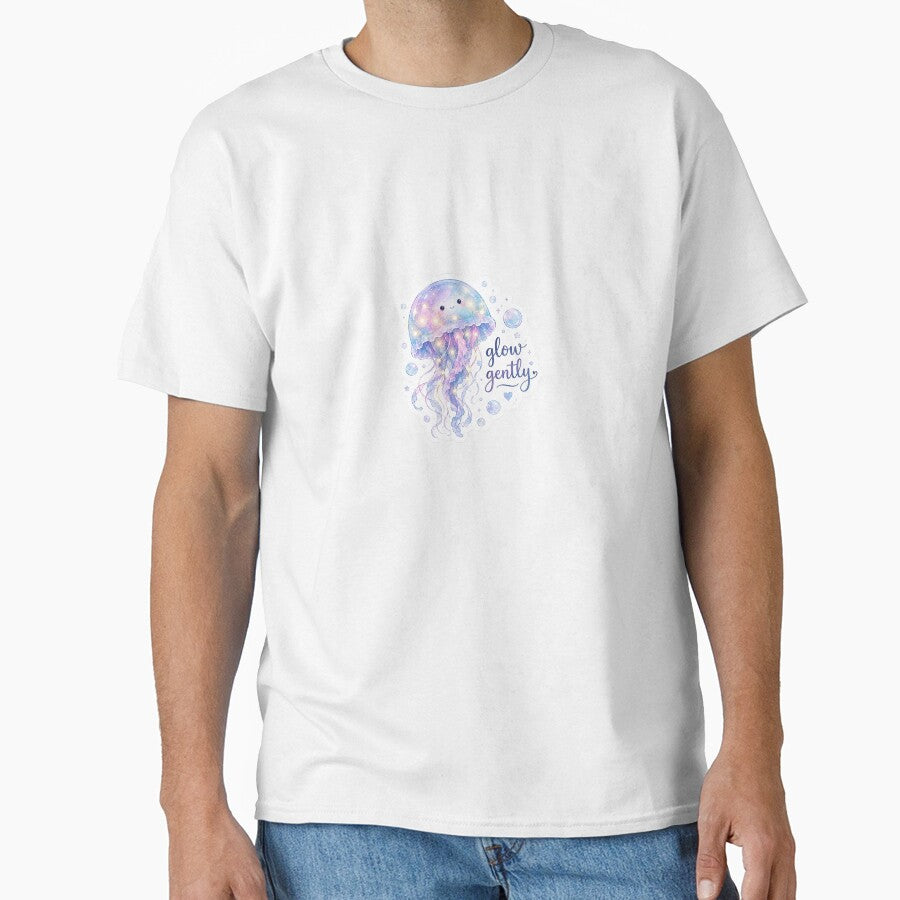 Glow Gently – Cute Galaxy Jellyfish Watercolor Sticker by BLOOMVELLE