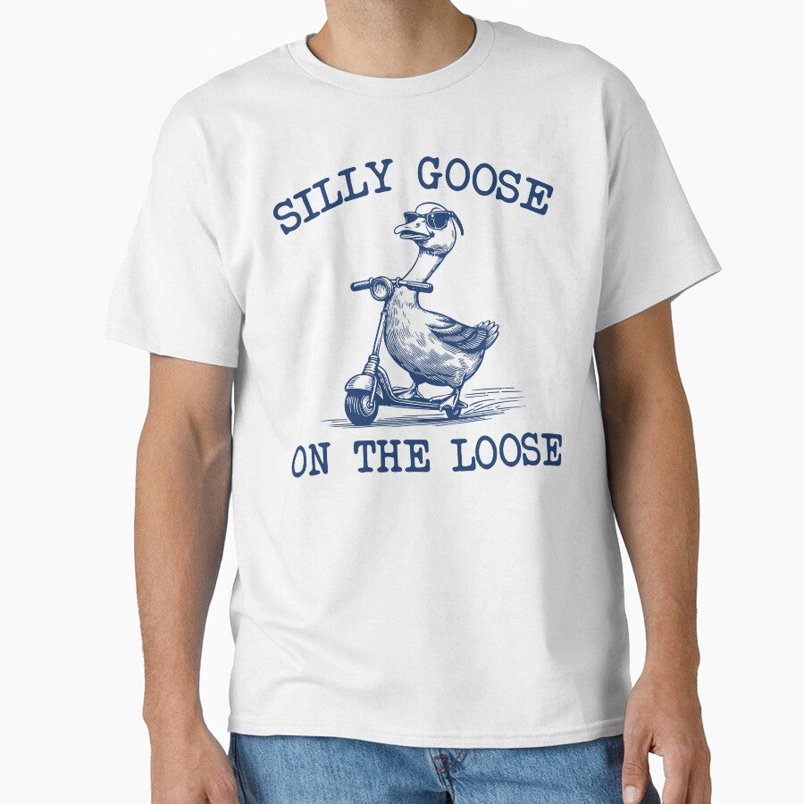 Silly Goose on the Loose Cute Goose Meme by SnarkoClothes