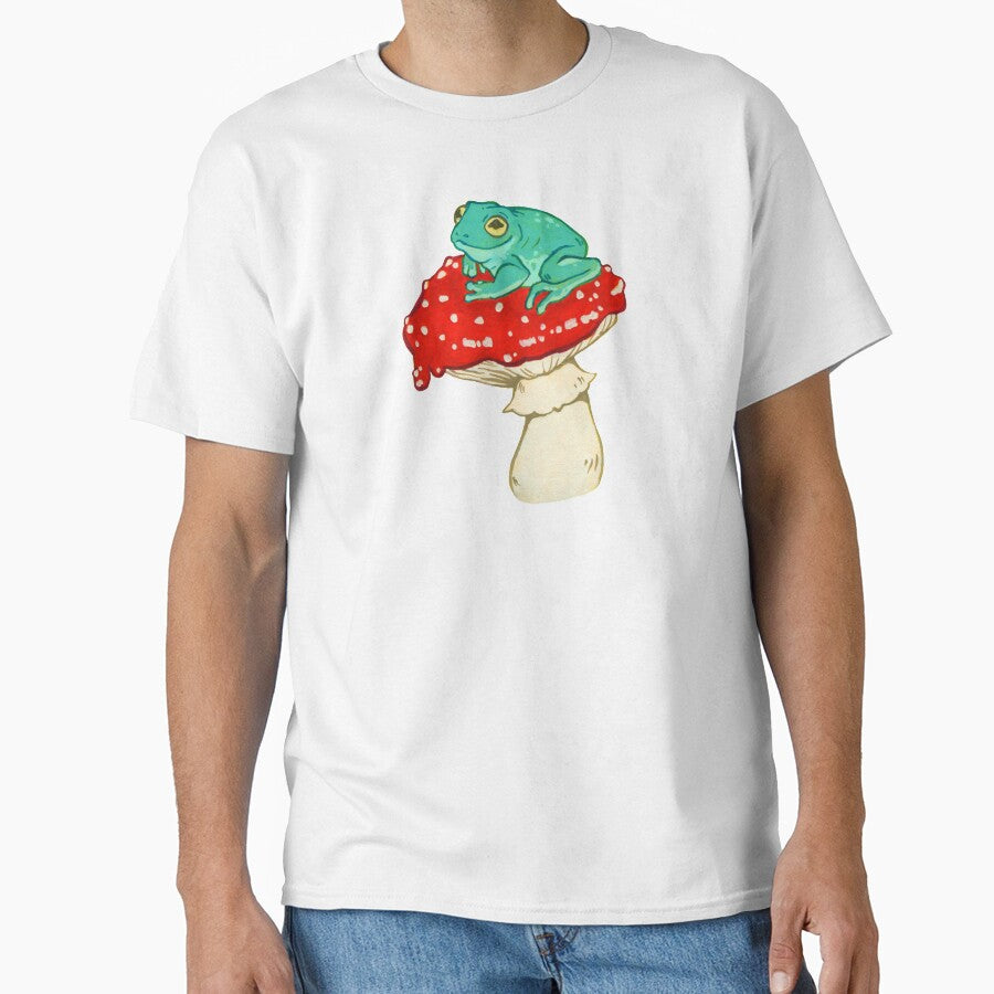 Frog on a Mushroom by Jessuh