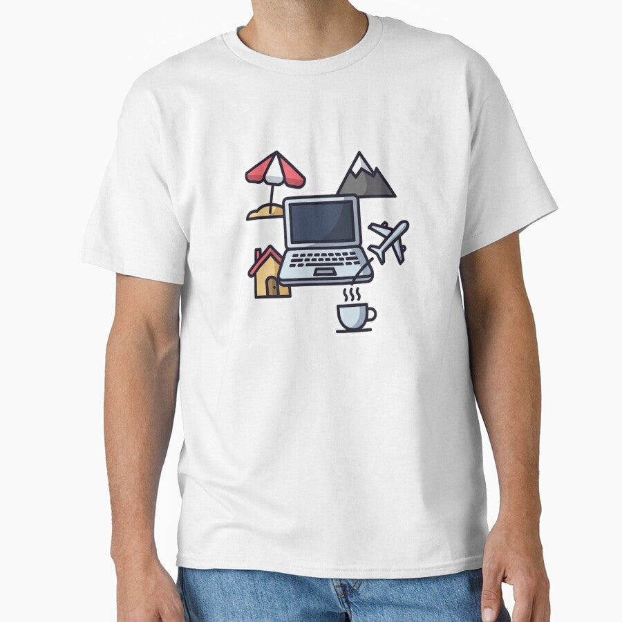 Work From Anywhere Digital Nomad Remote Work Laptop Lifestyle by ZYNORAworld