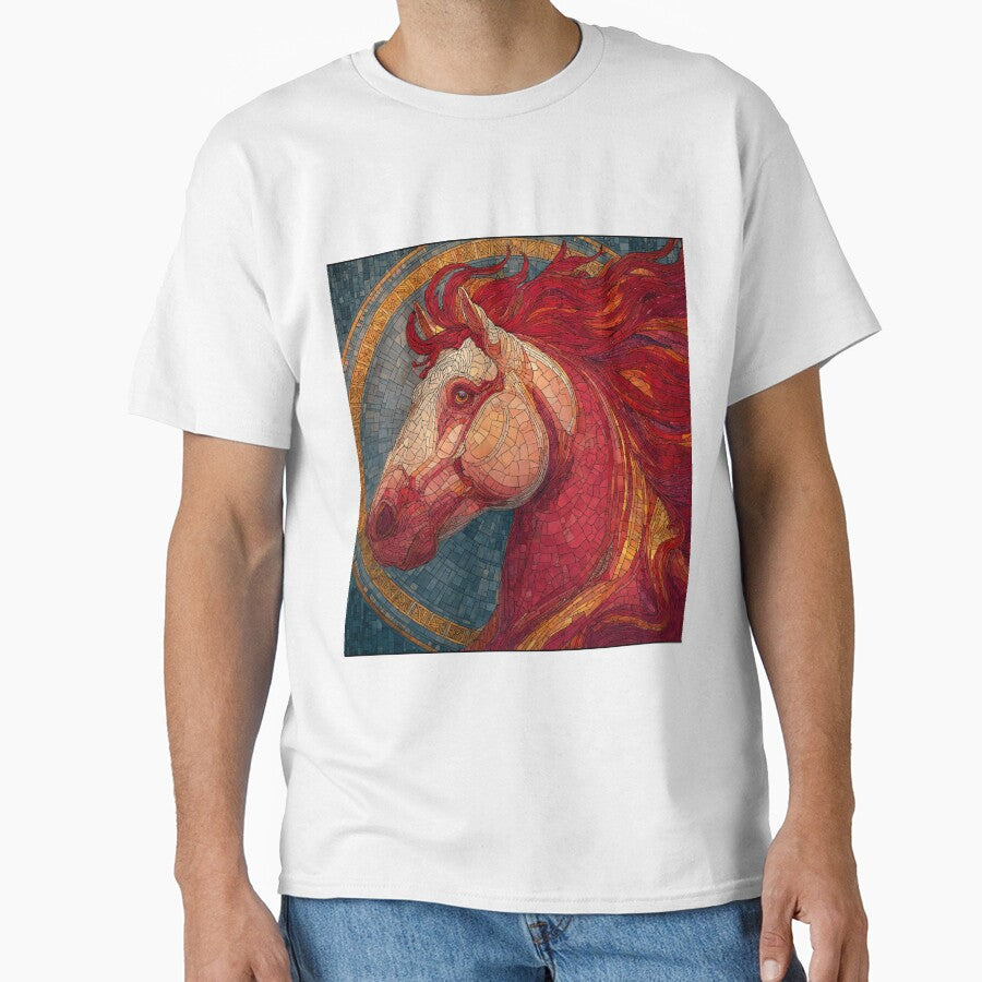 Stained Glass Inspired Lunar Red Fire Horse 2026 by GrinGalore