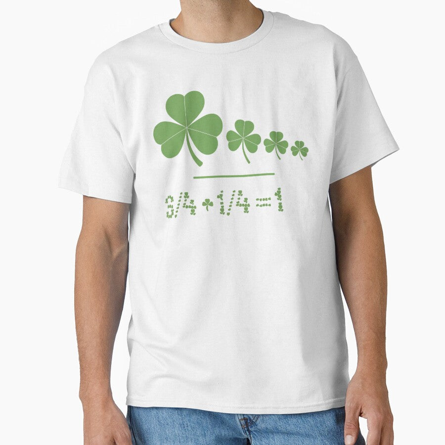 Funny Shamrock Fraction St Patrick's Day Math Learning by Meme-shirt