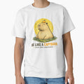 Be Like a Capybara | Calm, Kind, Unbothered Funny Capybara Vintage T-Shirt by ELVIN DESIGNS