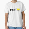 Pilot Co Pilot First Officer with golden stripes sticker shirt and more Flight Crew by AviationArtists