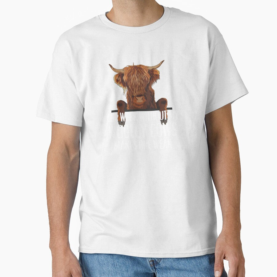 Woolly Brown cows Highland Cow humor by FarmsteadAcers