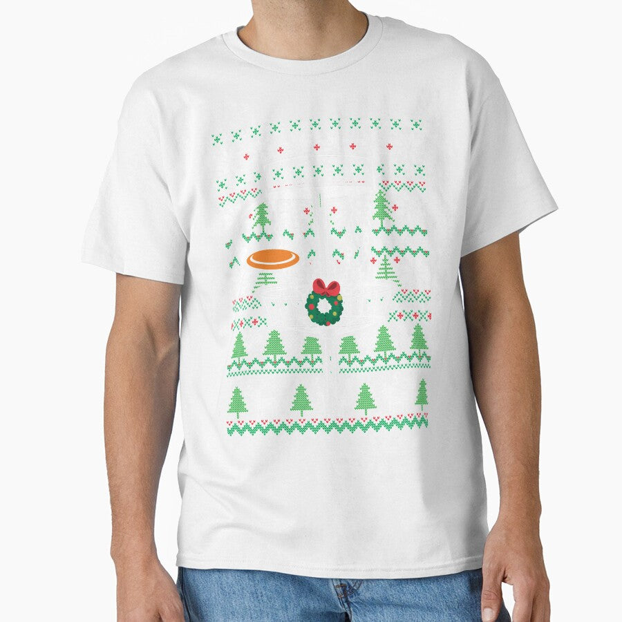 Disc Golf Frisbee Ugly Christmas Sweater Merry Discmas by BuynPose