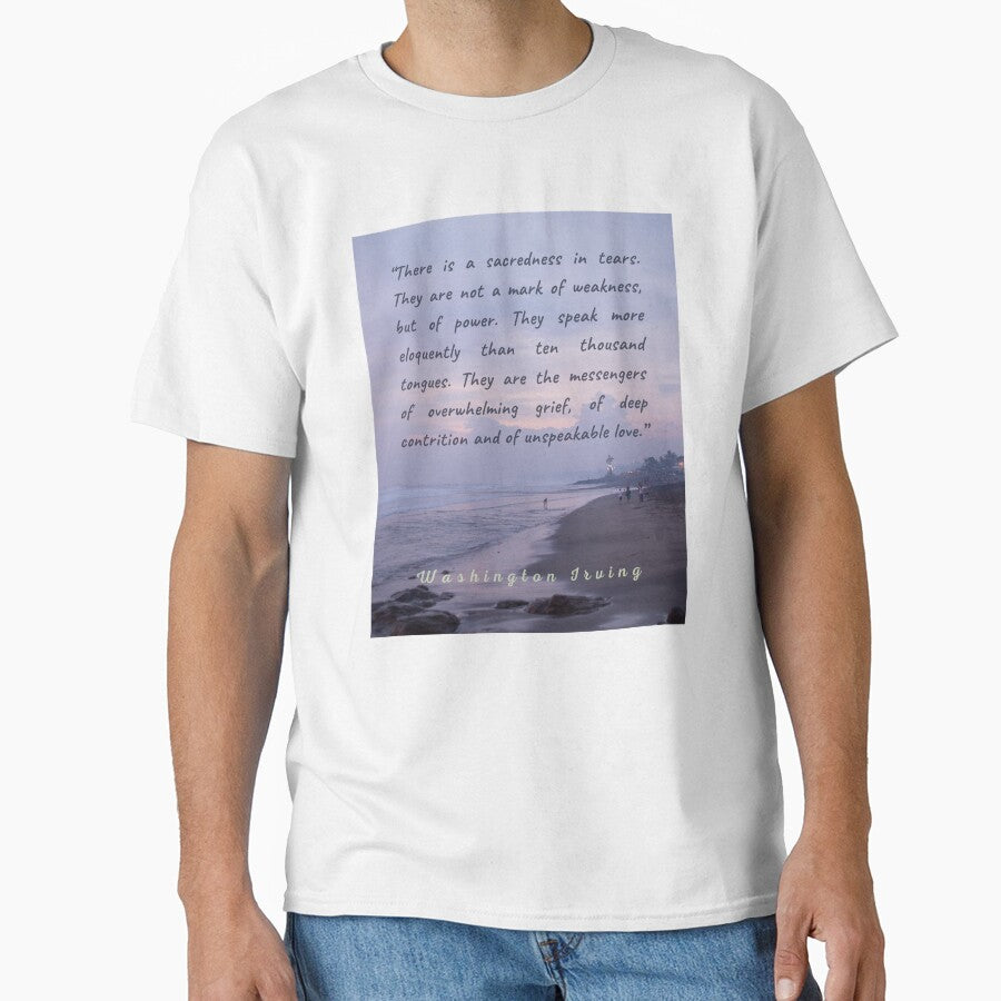 Washington Irving quote: There is a sacredness in tears. They are not a mark of weakness, but of power... by artbleed