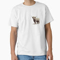 Scottish Highland Cow Abstract Retro Sketch by MaedK