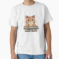 No Thoughts Just Vibes Orange Cat Sticker | Funny Cat Lover Gift by RICHYON
