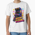 Insert Coin Retro Arcade Gamer Vintage Video Game Design. by The-T-In-Retro