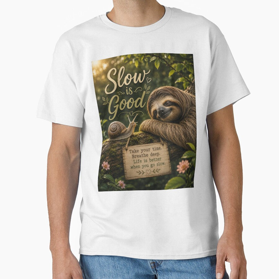 Slow Is Good – Sloth & Snail Nature Inspiration by Kimberly Palmer