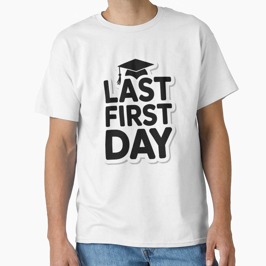Last First Day Minimalist Senior Year Class of 2026 by Okada's t-shirts & accessories