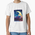 Sleepy Moon – “Rest Is Resistance” Celestial Quote Design by ashokreddy343