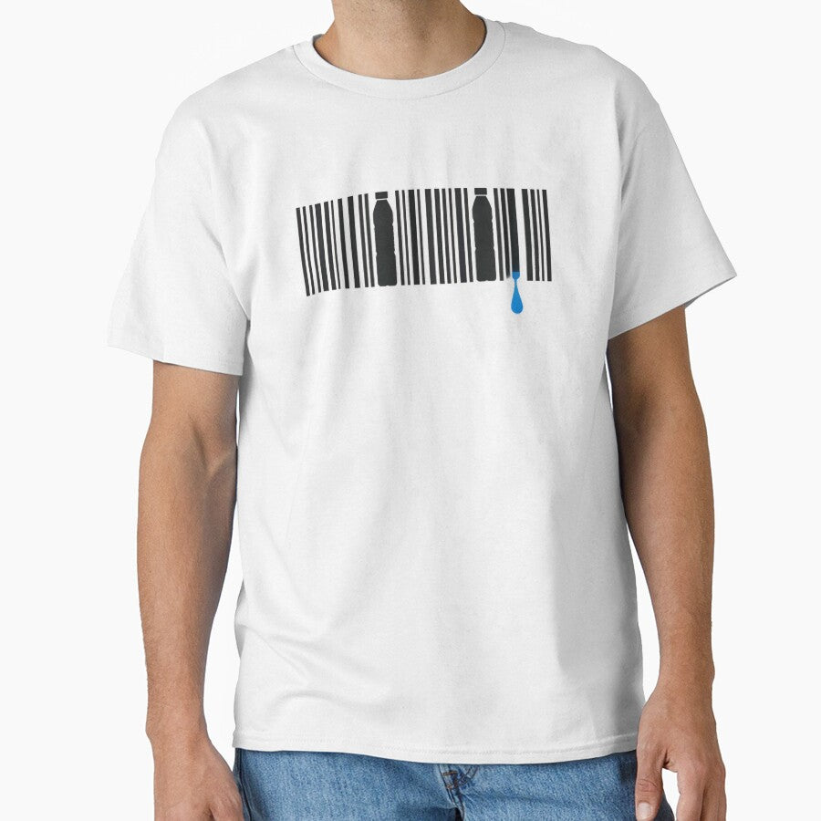 Minimal Plastic Pollution Barcode Design with Drip | Reduce Plastic Aesthetic by BriyaSol