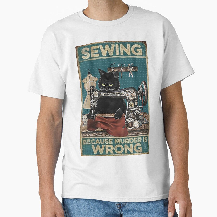 Black Cat Sewing Because Murder Is Wrong by Akubar
