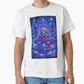 Trippy Cosmic Frog on Magic Mushroom – Psychedelic Mandala Galaxy Frog Art by RustedToad