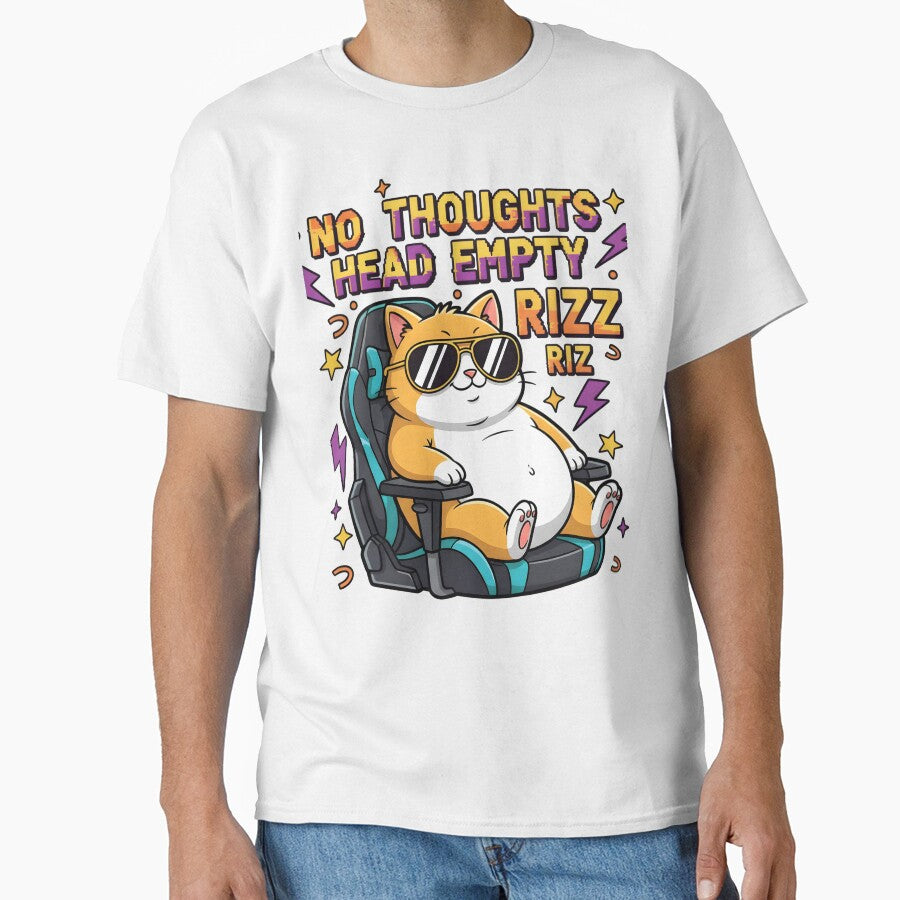 No Thoughts Head Empty Rizz Cat by AnnDesignStudio