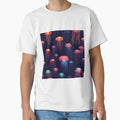 Neon glowing jellyfish by lori189