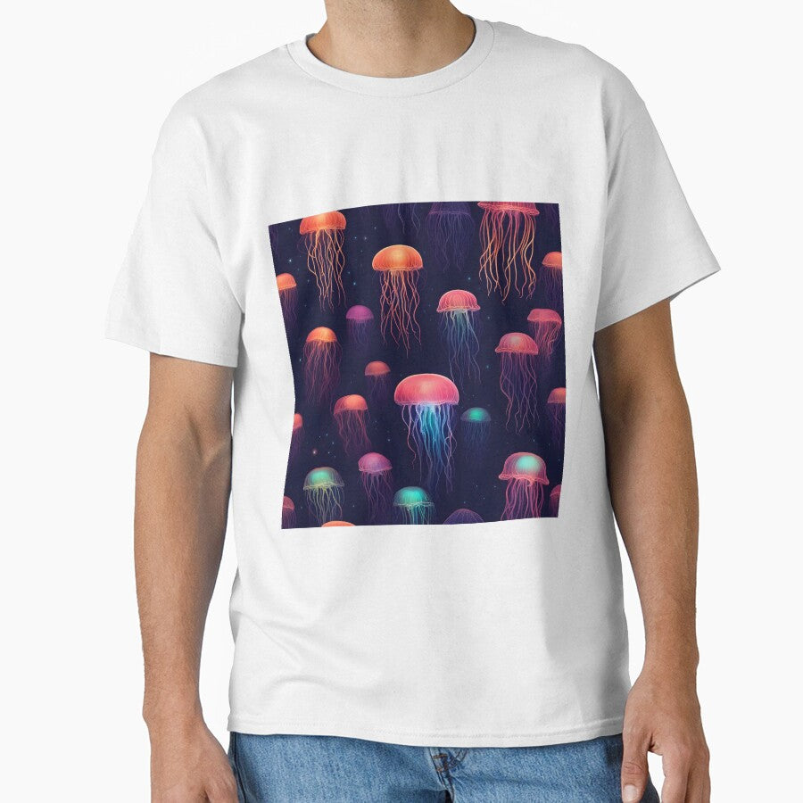 Neon glowing jellyfish by lori189
