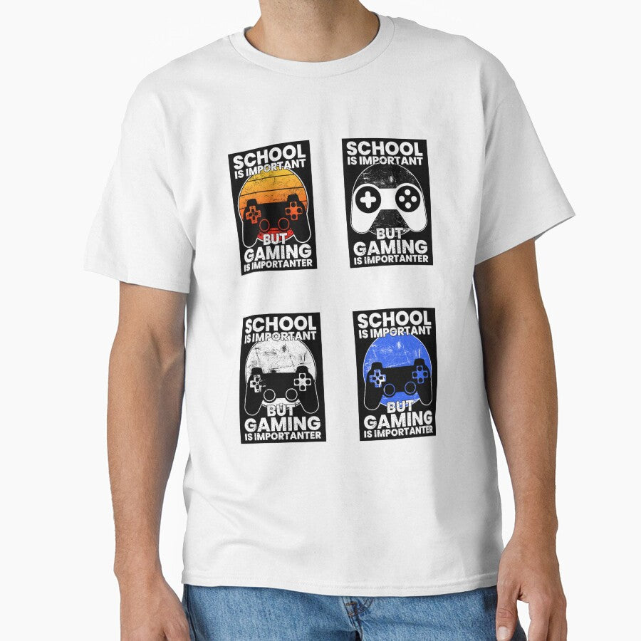School Is Important But Gaming Is Importanter, Sticker Pack by FNStuff