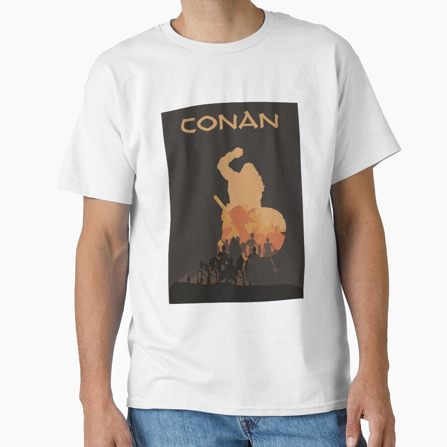 Conan (dark) - Minimalist Silhouette Poster Style - Board Game Art by MeepleDesign