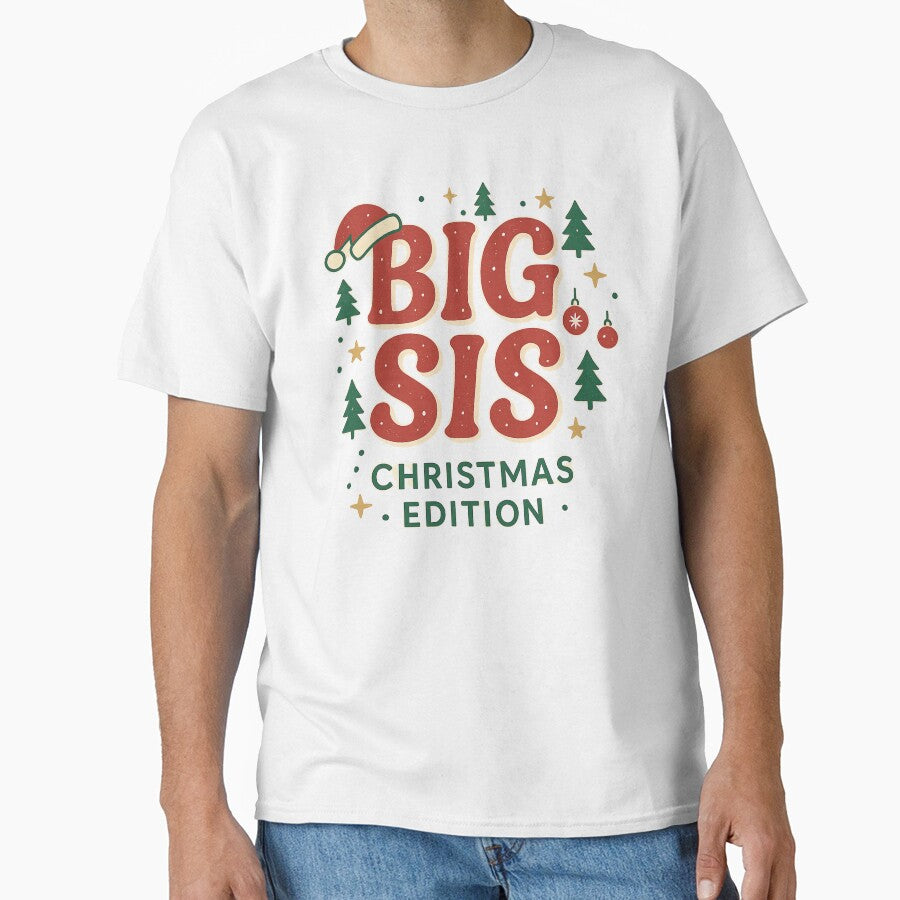 Big Sis – Christmas Edition Festive Family Reveal Design by Meandmyshop